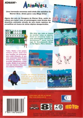 Animaniacs (Europe) (En,Fr,De) box cover back